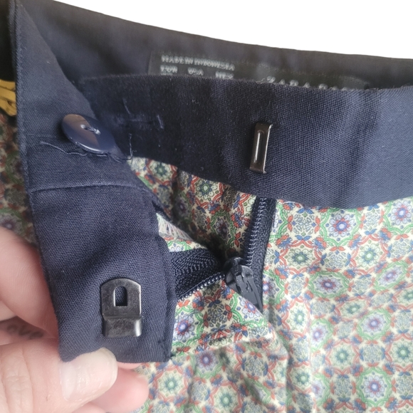 🌟3 For $15 SALE🌟 ZARA Basic High Waisted Ombre Multicolor Cropped Pants - Picture 7 of 8